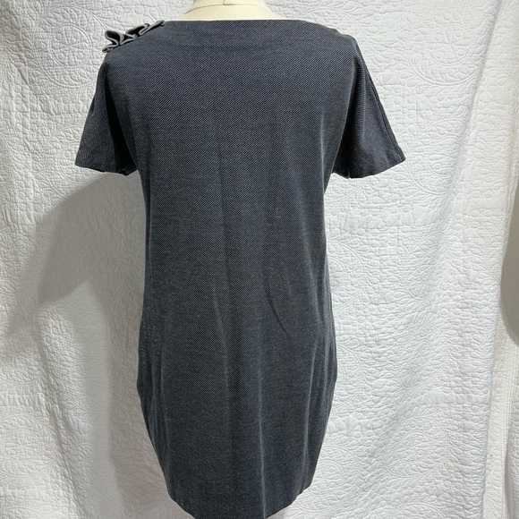 Hugo Boss Womens Short Sleeved Mini Striped Pocket Dress, Size Medium - Picture 4 of 15